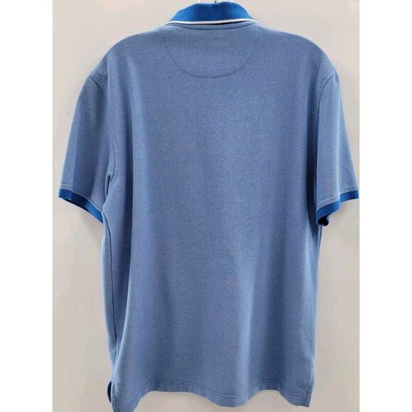 Izod Advantage Performance Stretch Polo Shirt Men’s Size M Blue Short Sleeve - Picture 8 of 8